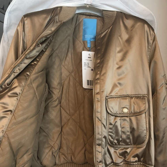 Escada Sport Gold Bomber Jacket